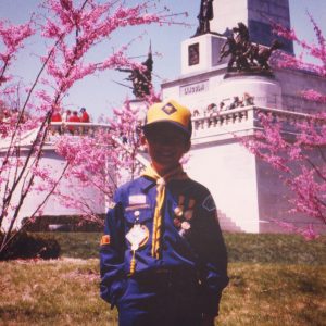 CK at the Illinois State Capitol with Cub Scouts